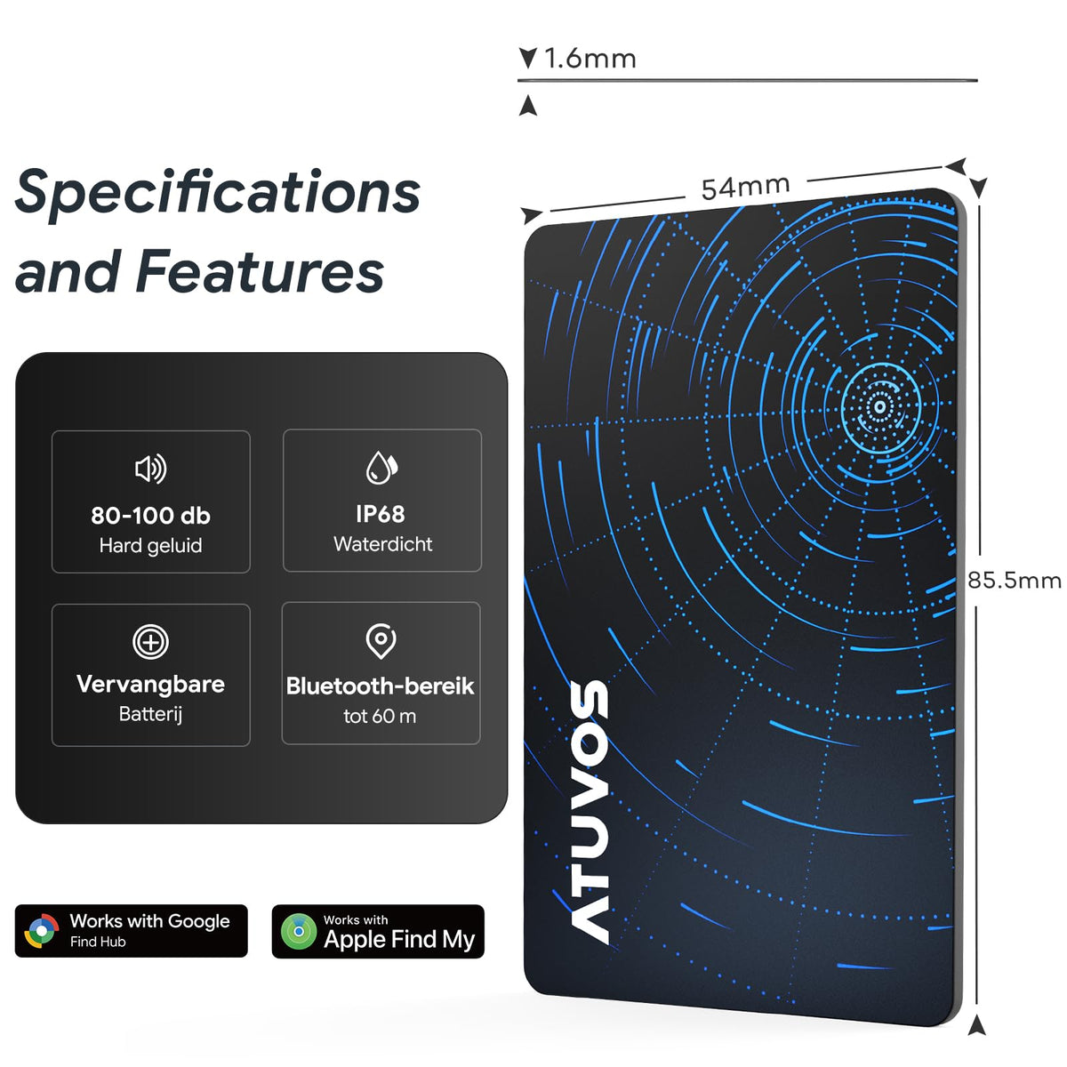 ATUVOS charging wirelessly on a Qi magnetic pad for convenience