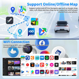 Aublinto built-in WiFi enables quick map updates and on-road app access