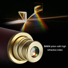 Aubric brass monocular collapsible eyepiece for compact travel