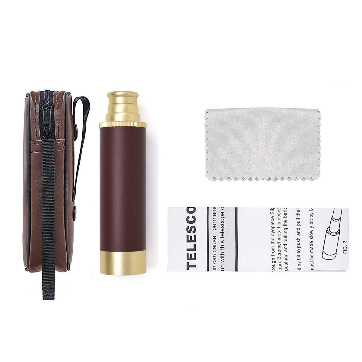 Aubric durable metal construction with brass finish