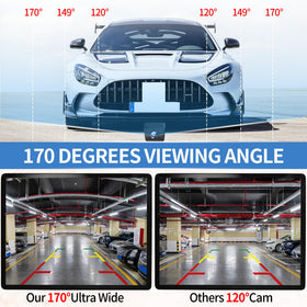 AUCARAUTO front/side view option with adjustable mounting.