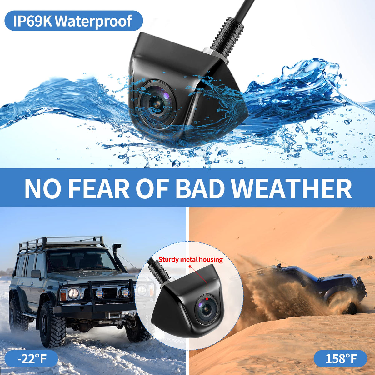 AUCARAUTO durable metal housing for rugged vehicle use.
