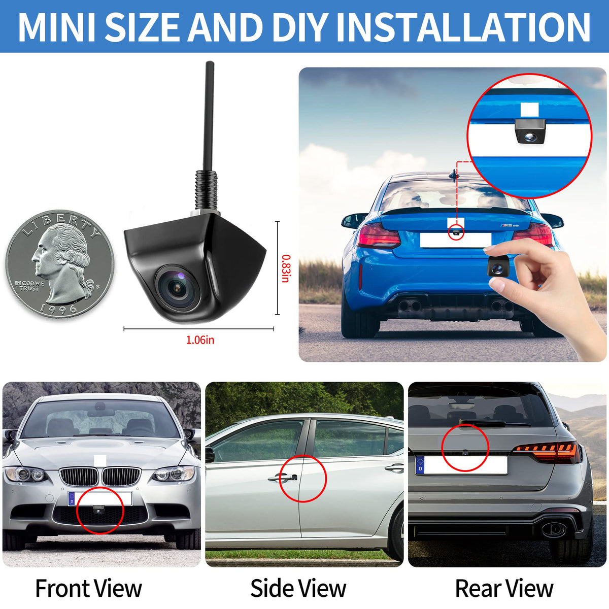 AUCARAUTO 32.8 ft RCA cable supports aftermarket displays.