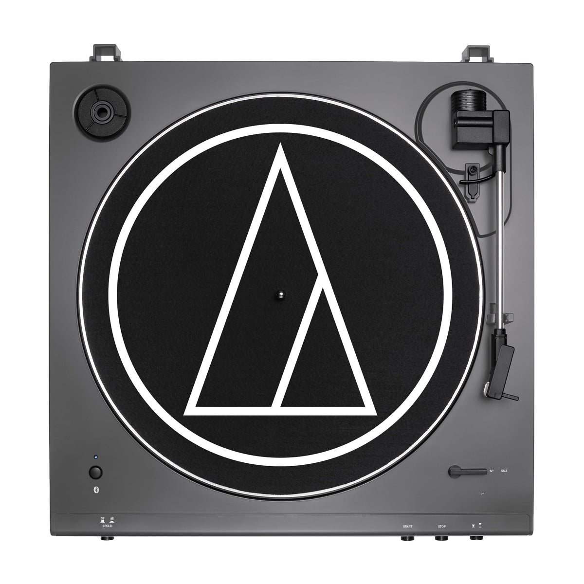 Audio-Technica AT-LP60XBT top view highlighting belt-drive and tonearm
