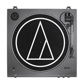 Audio-Technica AT-LP60XBT top view highlighting belt-drive and tonearm