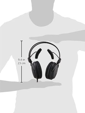 Audio-Technica ATH-A550Z side view shows comfortable fit and durable fabric cable.