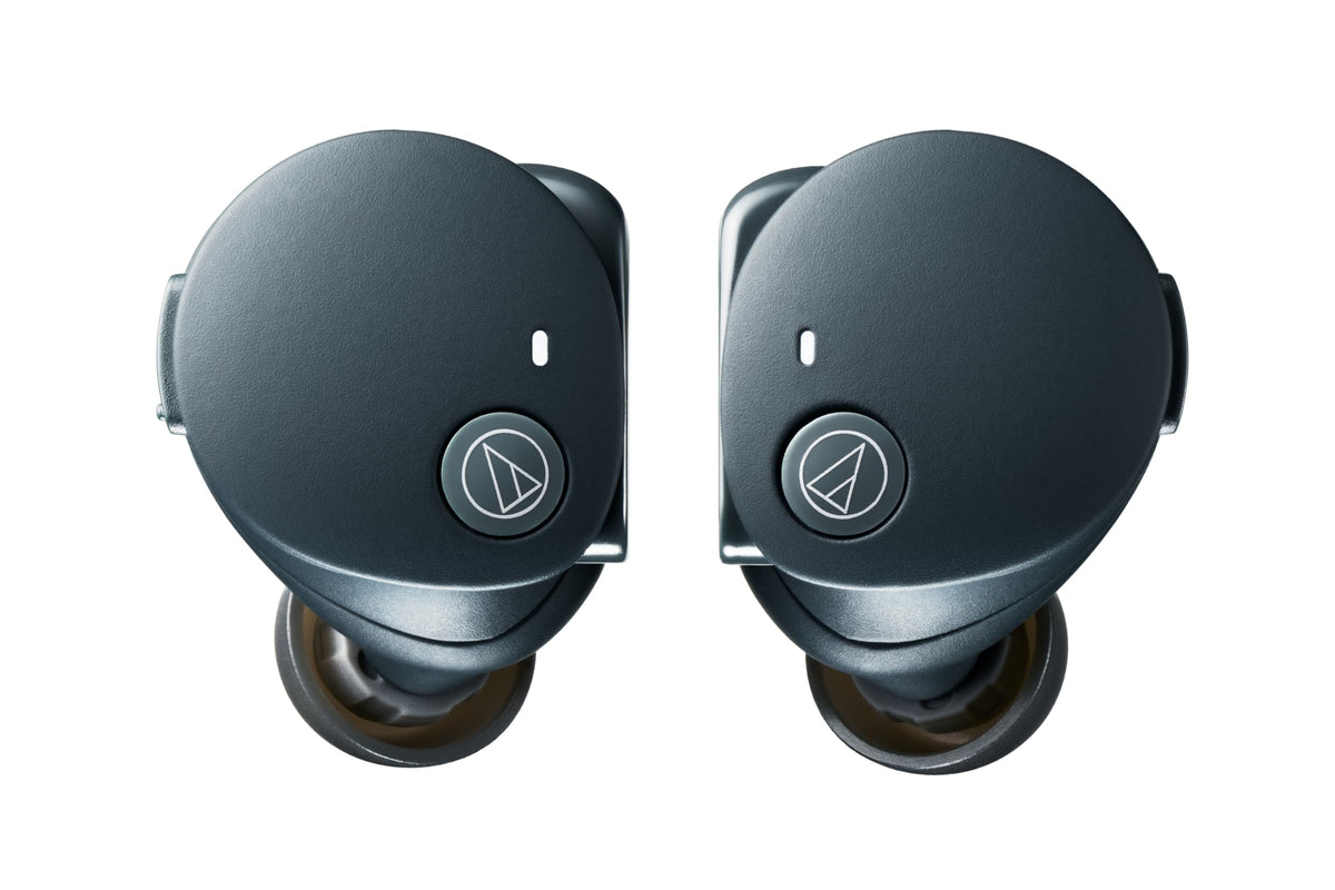 Hybrid eartips on ATH-CKS50TW2BK for secure, comfortable fit during workouts.