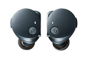 Hybrid eartips on ATH-CKS50TW2BK for secure, comfortable fit during workouts.