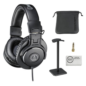 Audio-Technica ATH-M30x headphones front view highlighting durable build for daily use