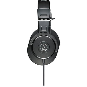 Audio-Technica ATH-M30x headphones side profile showing comfortable circumaural design for long sessions
