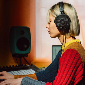 Audio-Technica ATH-R50x carrying pouch for safe transport and storage.
