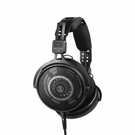 Audio-Technica ATH-R50x open-back headphones front view highlighting lightweight design for long mixing sessions.