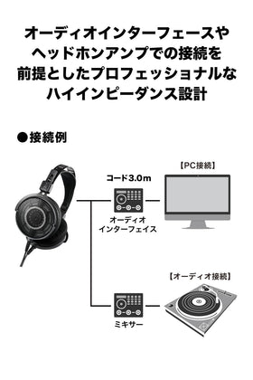 Audio-Technica ATH-R70xa detachable-cable features for flexible monitoring setup.
