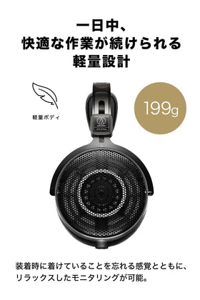 Audio-Technica ATH-R70xa velour-earpads provide soft comfort during sessions.