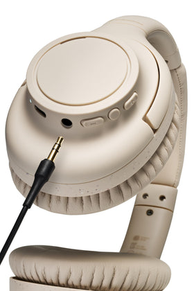 Audio-Technica ATH-S300BTBG beige hear-through lets ambient sound in.