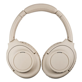 Audio-Technica ATH-S300BTBG beige built-in mic enables clear calls.