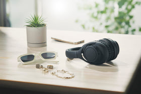 Quick-charge feature on Audio-Technica ATH-S300BTBK delivers hours of use