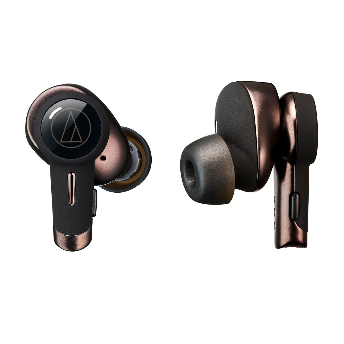 Audio-Technica ATH-TWX9 earbuds in case for secure on-the-go charging