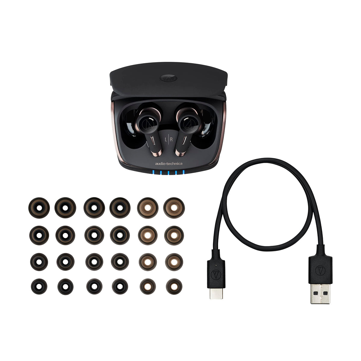 Audio-Technica ATH-TWX9 IPX4 splash resistant design for workouts and rain
