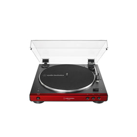 Audio-Technica ATLP60XBTRD turntable Bluetooth setup illustration.
