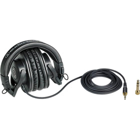 Audio-Technica headphone stand included with bundle keeps ATH-M30x within easy reach