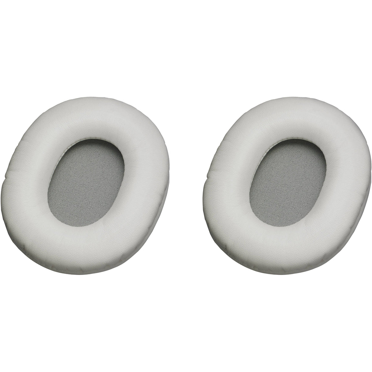 Audio‑Technica HP‑EP‑WH front view showing white ear pad and renewed comfort
