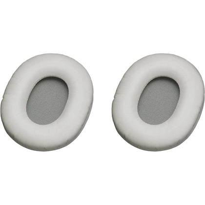 Audio‑Technica HP‑EP‑WH front view showing white ear pad and renewed comfort
