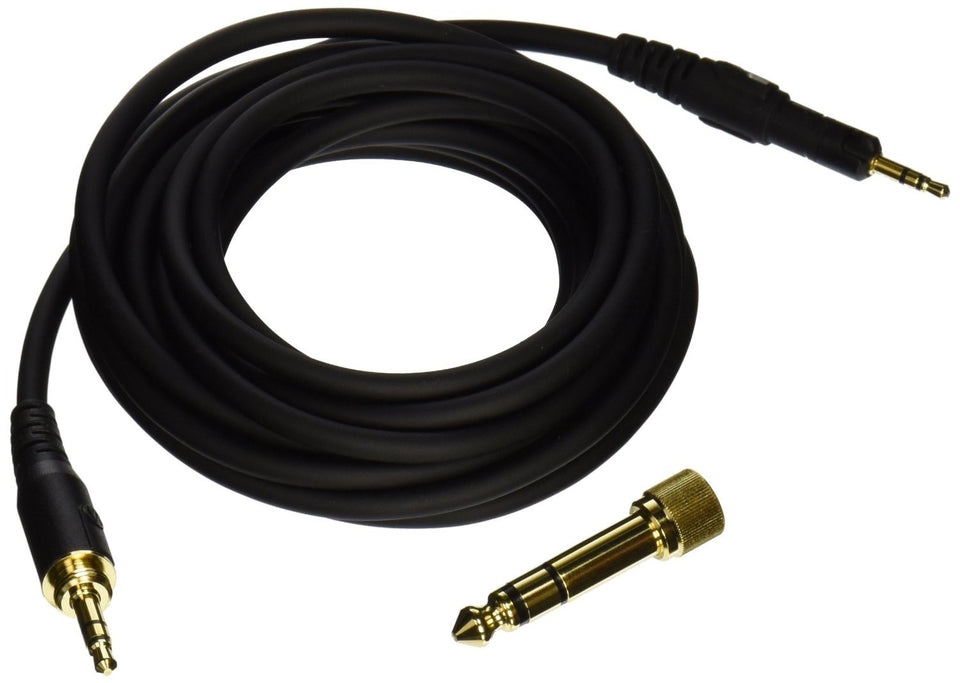 Audio-Technica HP-LC replacement cable for M-series headphones with 6.3 mm adapter for studio and critical listening
