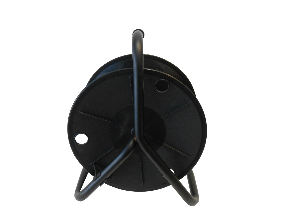 AUDIO 2000'S front view cable reel showing capacity and compact storage benefit