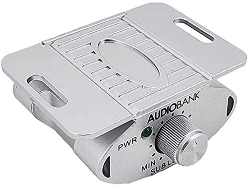 Audiobank AP15 next to ruler illustrating compact size for flexible installation locations