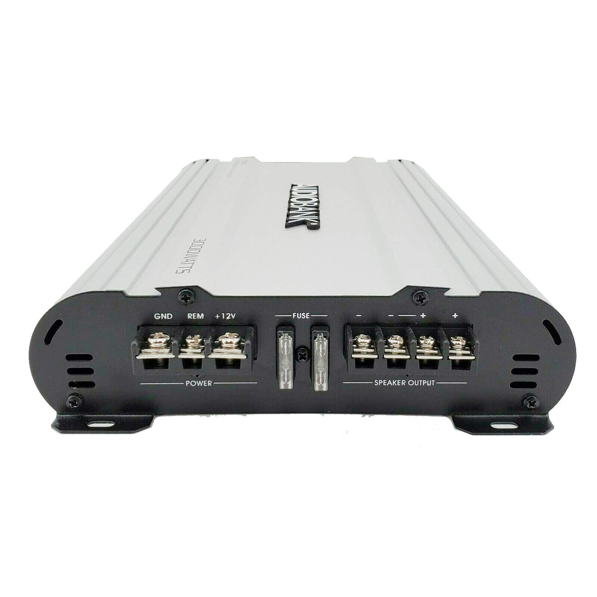 Audiobank heavy-duty aluminum alloy heatsink emphasizing durability