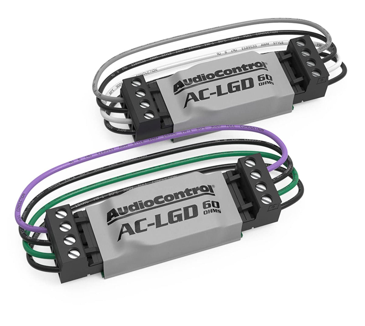 AudioControl AC-LGD 60 load-generating device stabilizing OEM audio outputs.