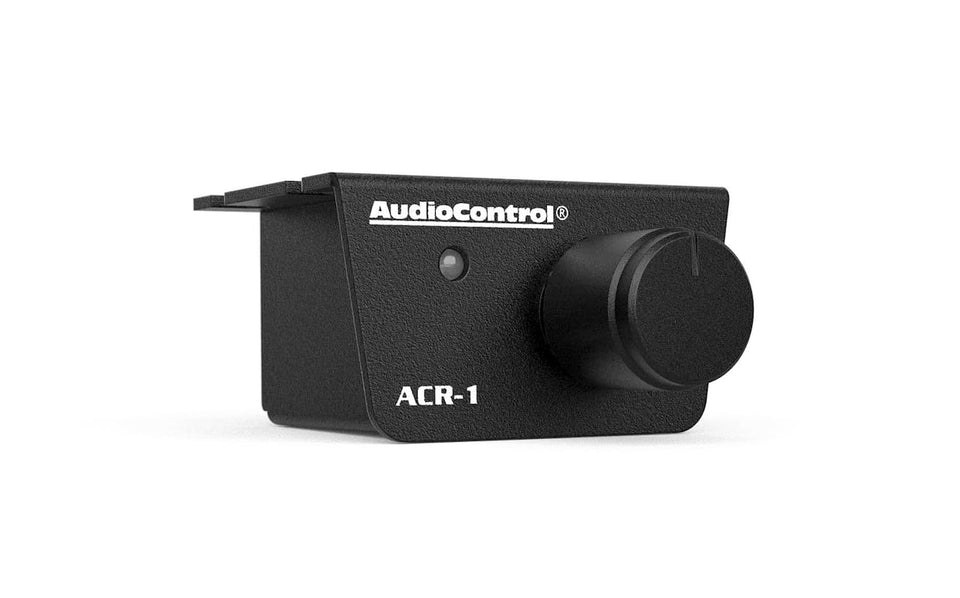 AudioControl ACR-1 front plate showing knob and durable metal housing for precise control