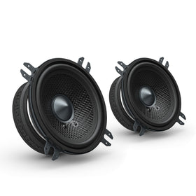 AudioControl Altitude 3.5-inch component speaker showing compact fit for tight vehicle spaces.