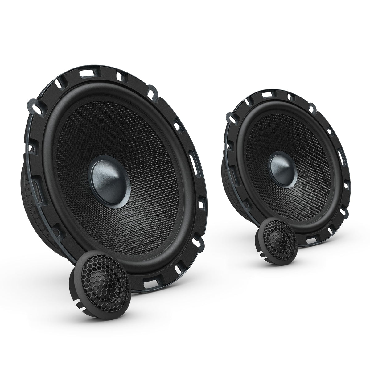 AudioControl Altitude 6.5 inch component speakers front view for flexible vehicle installations.