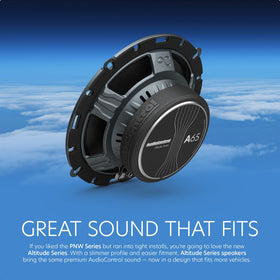 AudioControl Altitude 6.5 inch coaxial with glass fiber cone for precise sound.