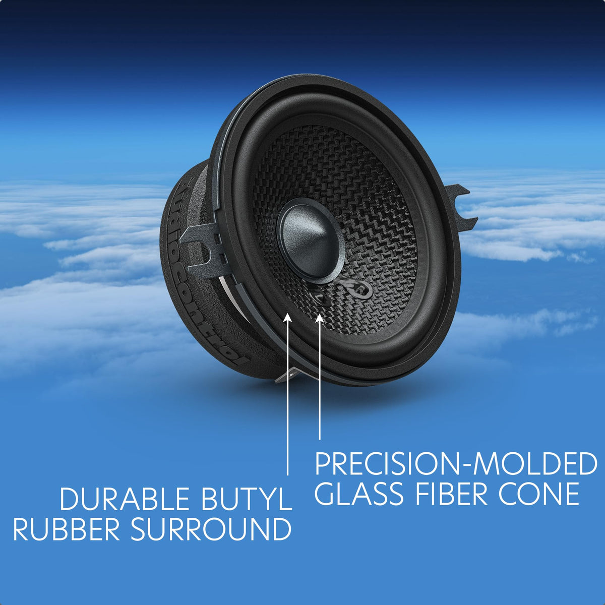 AudioControl Altitude mounting depth scale showing shallow installation benefit