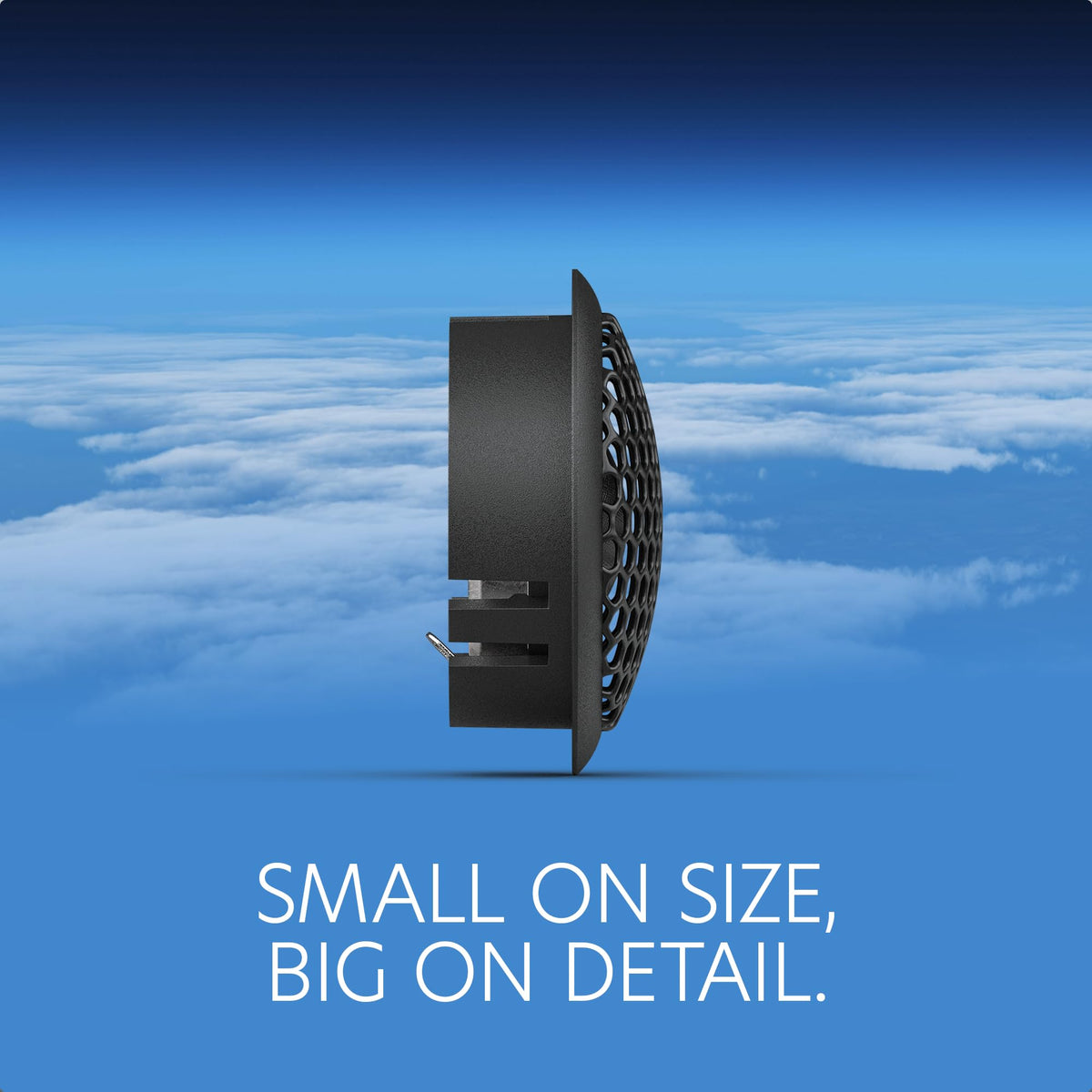 AudioControl Altitude slimline basket design enables easy mounting in tight spaces.