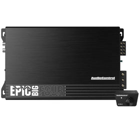 AudioControl EPICBIGFOUR compact chassis shown for easy under-seat installation