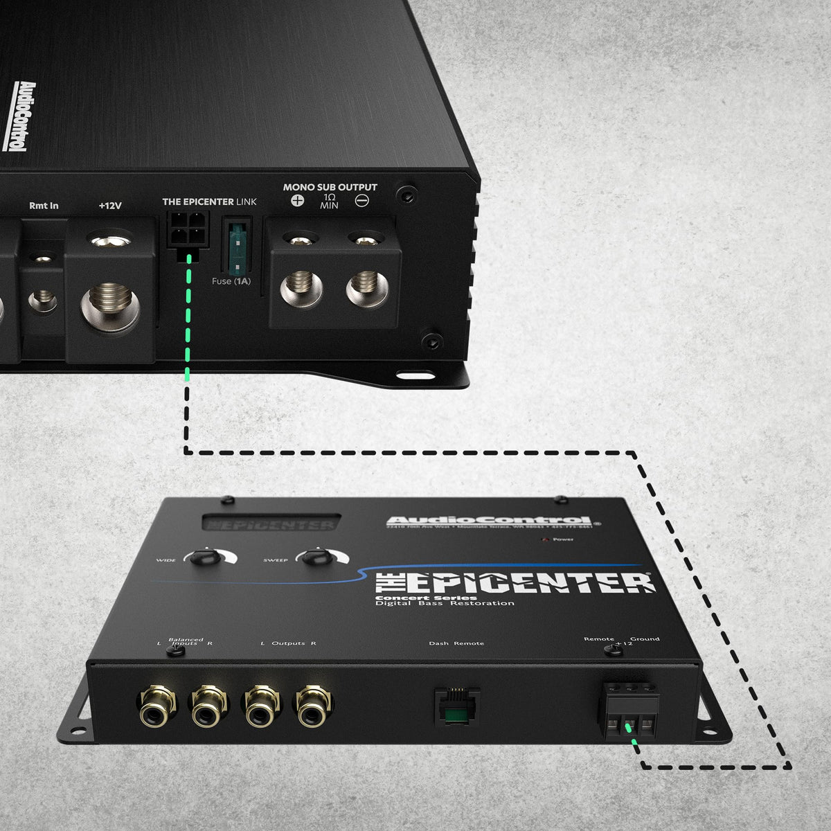 AudioControl EPICENTER subsonic filter protects subs and improves efficiency