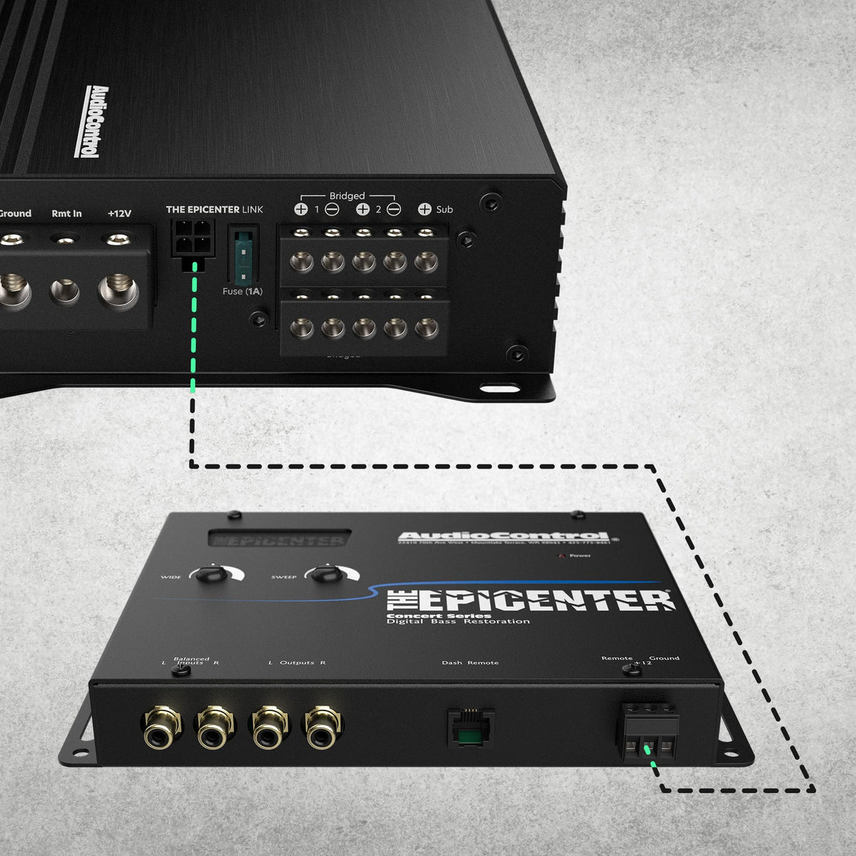 EPICFIVE bass boost feature allows adjustable low-end emphasis