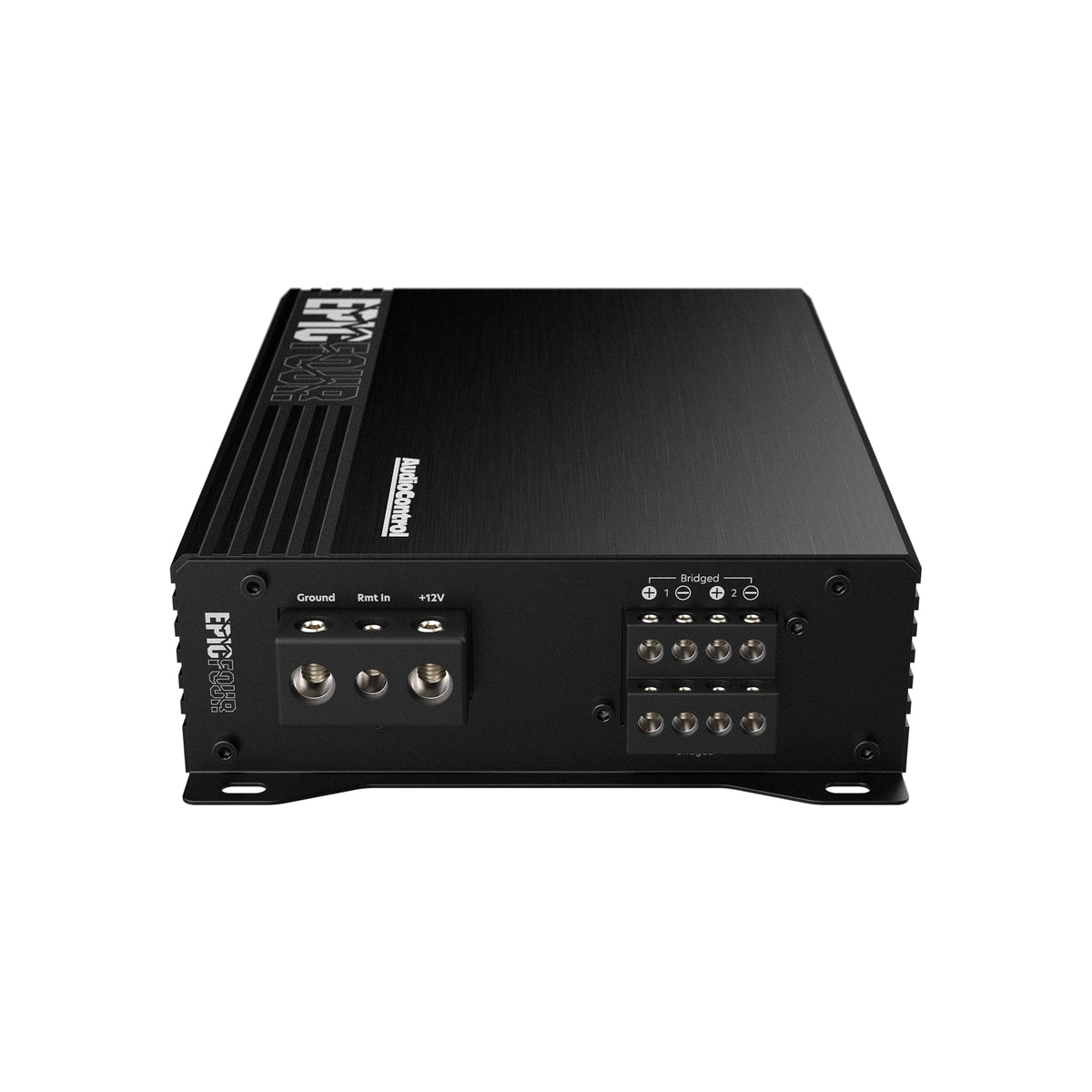 AudioControl EpicFour direct-wire terminals ensure solid connections for reliable power.
