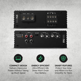 AudioControl EpicFour high and low-pass filters tailor frequencies to speakers.