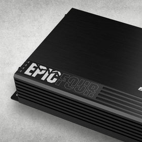 AudioControl EpicFour idle-draw feature minimizes battery strain on rides.