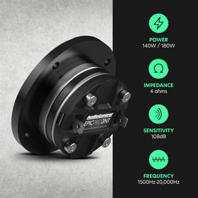 AudioControl EPICPRO3NT magnet and rear detail showing efficient neodymium power