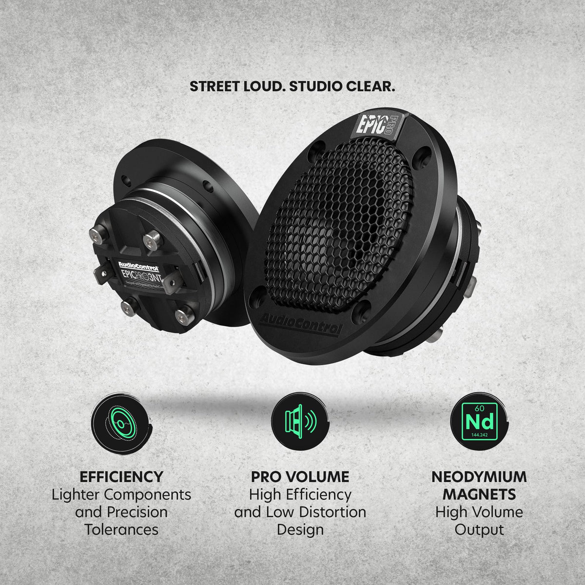AudioControl EPICPRO3NT side profile highlighting shallow depth for flexible installs