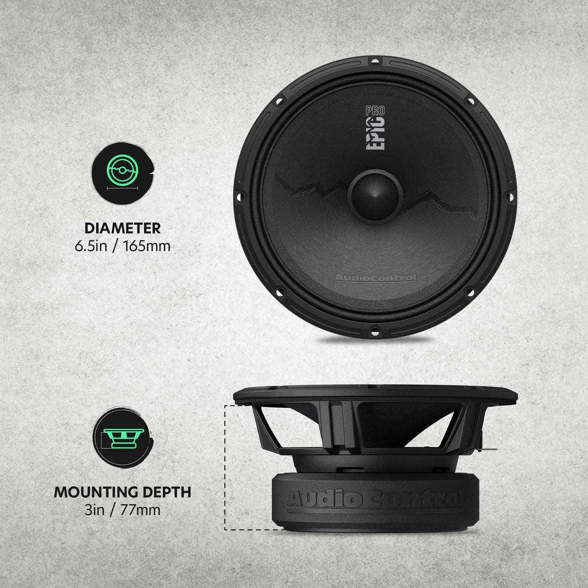 AudioControl EpicPRO6X 1.2-inch voice coil for precise tuning