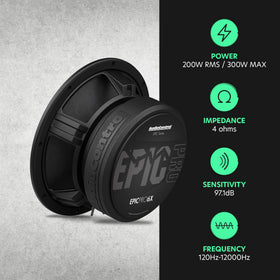 AudioControl EpicPRO6X pressed-paper cone delivers durable mids