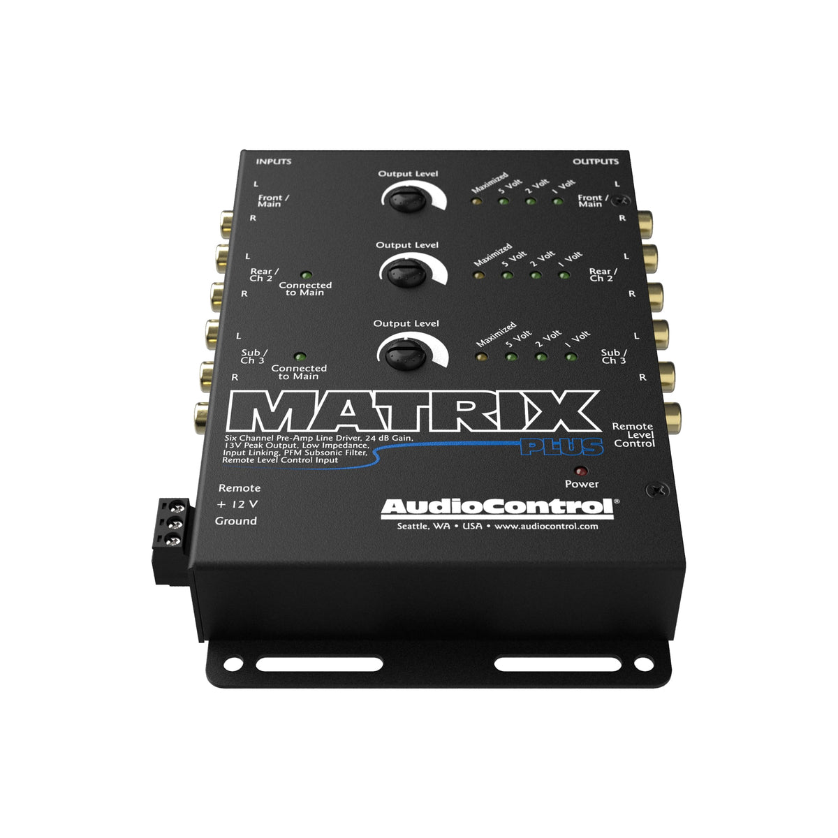AudioControl Matrix Plus dash control optional ACR-1 for remote volume adjustment.