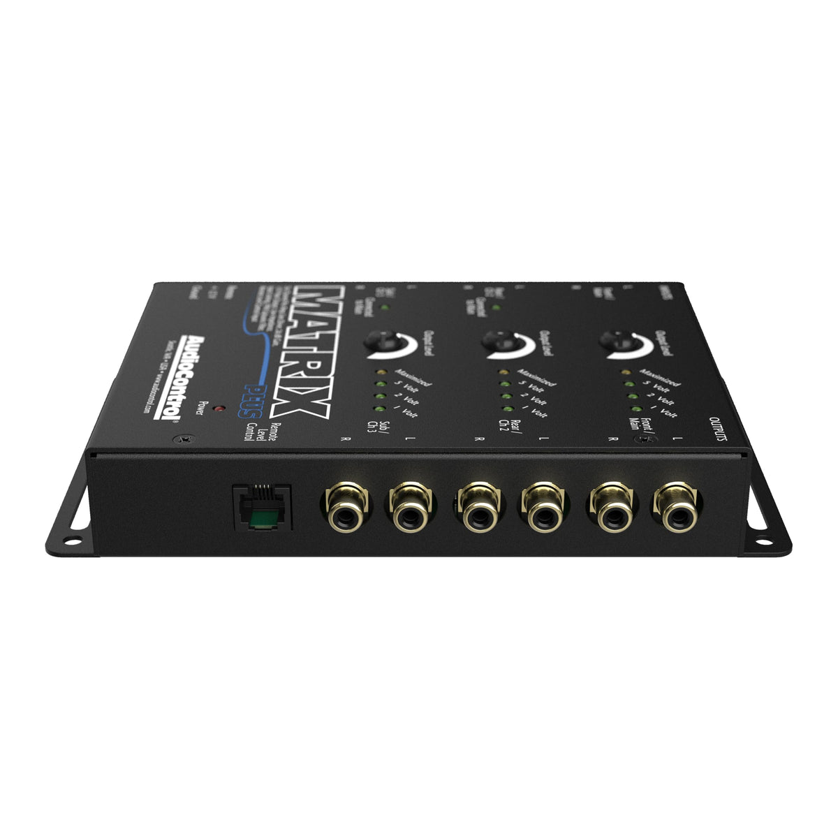 AudioControl Matrix Plus LED indicators reveal optimal output levels at a glance.